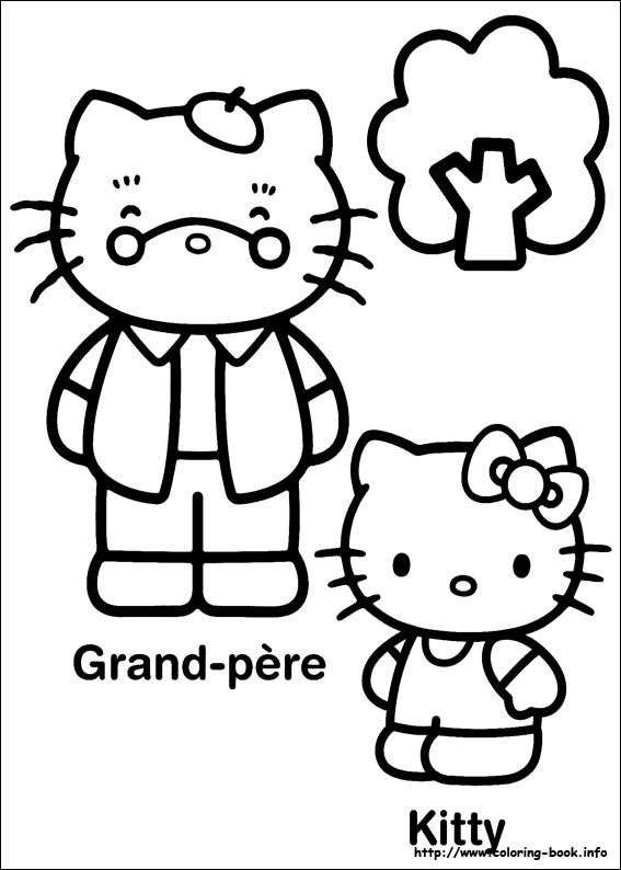 Hello Kitty coloring picture